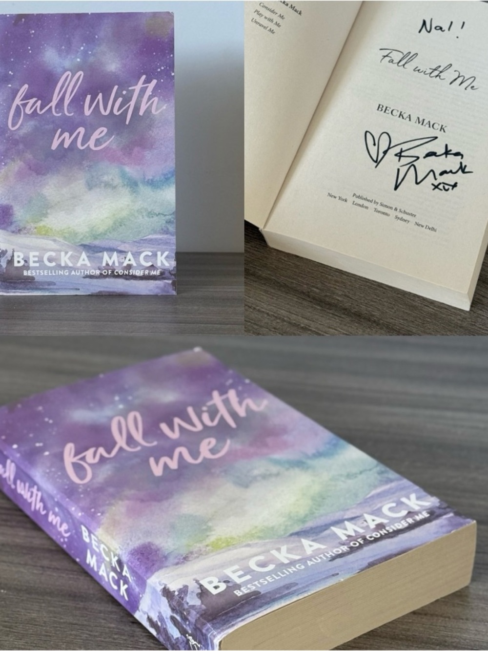 AUTHOR SIGNED - Fall With Me by Becka Mack